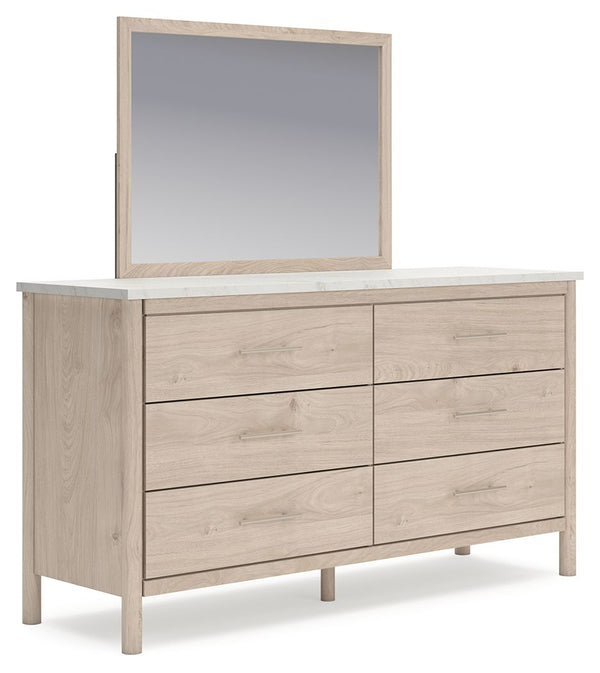 Cadmori - Six Drawer Dresser #beige #dresser&mirror