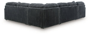 Midnight-Madness - Sectional - Gunmetal #4pc.leftarmfacingcornerchaisesectional