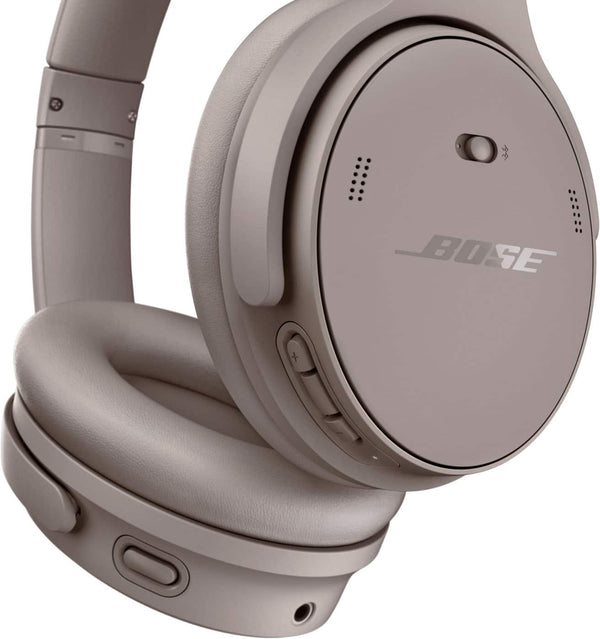 Bose - QuietComfort Wireless Noise Cancelling Over-the-Ear Bluetooth Headphones - Sandstone