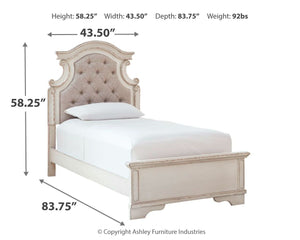 Realyn - Panel Bed #twin
