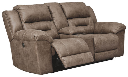 Stoneland - Power Reclining Loveseat #lightbrown