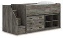 Frandern - Loft Bed #bookcase,drawers