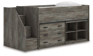 Frandern - Loft Bed #bookcase,drawers