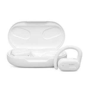 JBL - SoundGear Sense Hybrid Open-Ear headphones with detachable neckband - 2024 - White