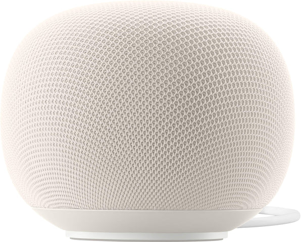 Google - Home Speaker - Smart Speaker with Gemini For Home Voice Assistant and 360-Degree Sound - Porcelain