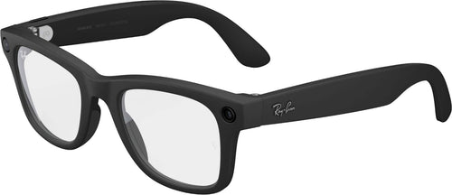 Gafas Ray-Ban Meta - Wayfarer (2.ª gen.) con Meta AI, audio, compatibilidad con fotos y videos - Cristales transparentes - Negro mate