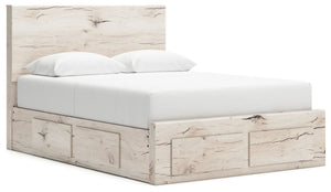 Lawroy - Panel Bed With Storage #queen #storagefootboardand2underbedstorageunits