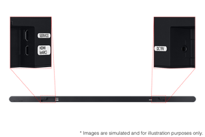 Samsung - HW-S800D 3.1.2 Channel Q-Series Ultra Slim Soundbar with Wireless Subwoofer, Dolby Atmos and Q-Symphony - Titan Black