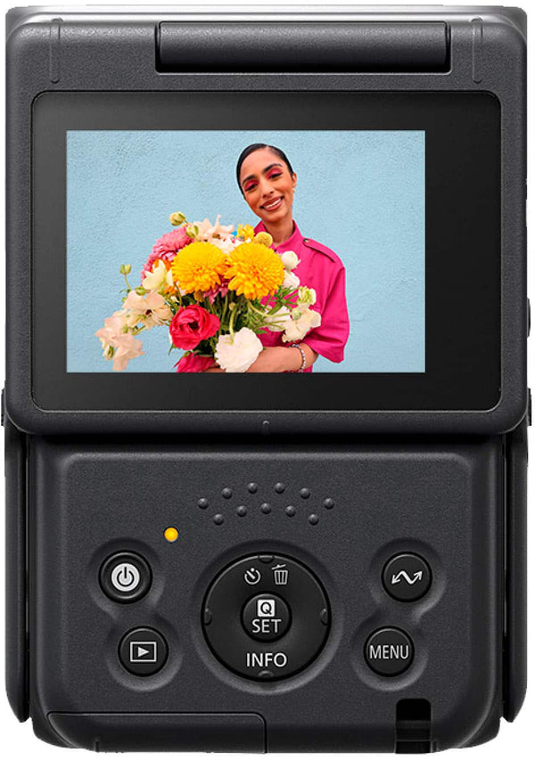 Canon - PowerShot V10 4K Video 20.9-Megapixel Digital Camera for Vloggers and Content Creators - Black