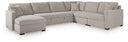 ModMax Luxe - Sectional #5pc.sectionalwithlafcornerchaiseandpopupsleeper