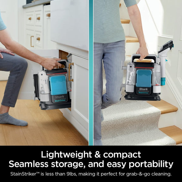 Shark - StainStriker Portable Carpet & Upholstery Cleaner - Spot, Stain, & Odor Eliminator - White