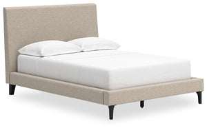 Cielden - Upholstered Bed With Roll Slats #full
