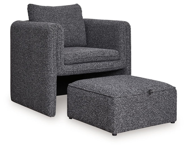 Vreni - Sillón Decorativo - Carbón / Negro