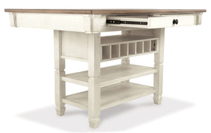 Bolanburg - Mesa alta de comedor rectangular - Beige