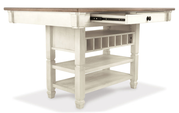 Bolanburg - Mesa alta de comedor rectangular - Beige