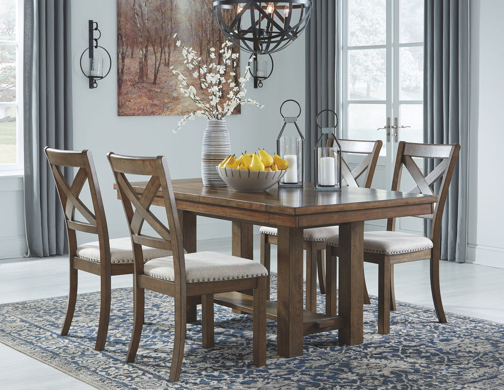 Moriville - Rectangular Dining Table Set #5pc.table,4chairs