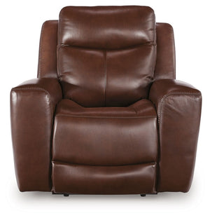 Bexhurst - Power Recliner With Adjustable Headrest #darkbrown