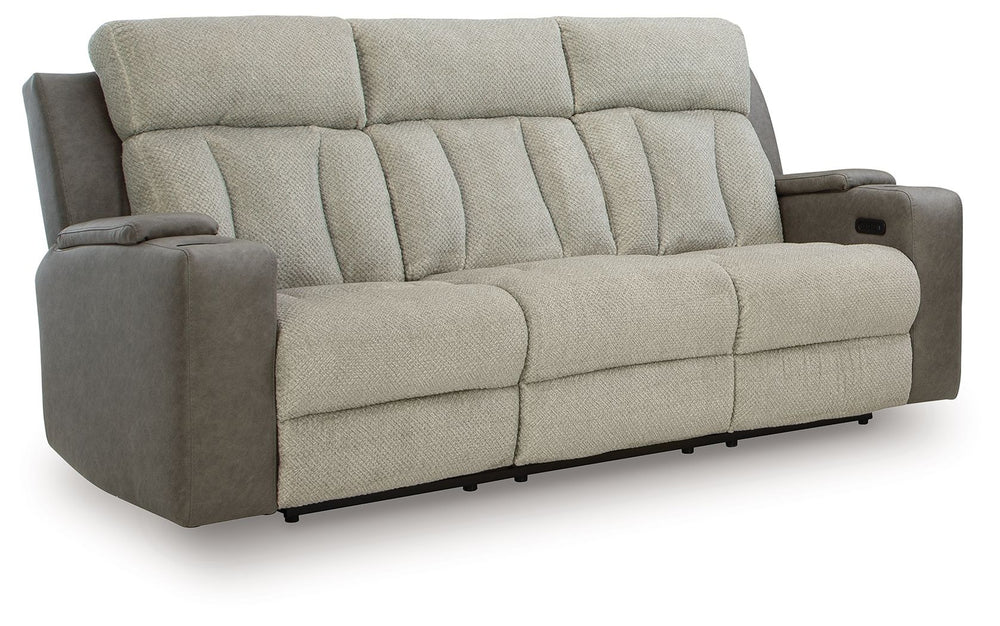WhipLash - Power Reclining Sofa With Adj Headrest - Sisal