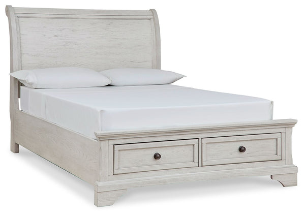 Robbinsdale - Sleigh Bed #full #2storagedrawers
