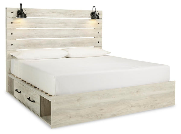 Cambeck - Panel Bed #king #4drawers