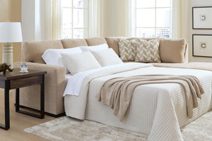 Bridgepoint - Sleeper Sectional #lightbrown #2pc.rightarmfacingcornerchaisesleepersectional