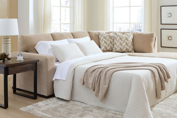 Bridgepoint - Sleeper Sectional #lightbrown #2pc.rightarmfacingcornerchaisesleepersectional