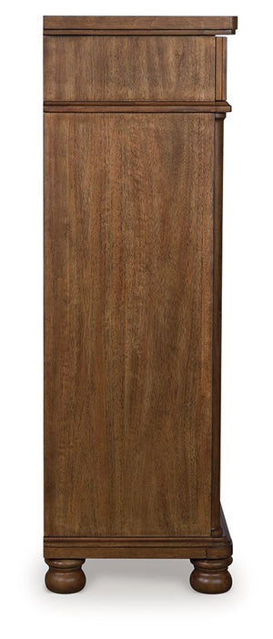Rowlenstown - Five Drawer Chest #lightbrown