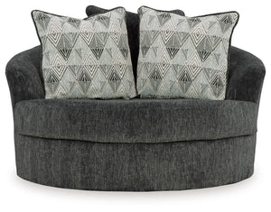 Biddeford - Sillón giratorio decorativo grande - Shadow