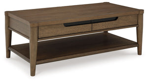 Roanhowe - Mesa de cóctel rectangular - Marrón