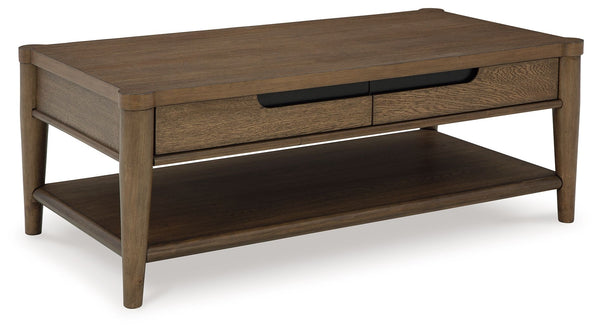 Roanhowe - Mesa de cóctel rectangular - Marrón