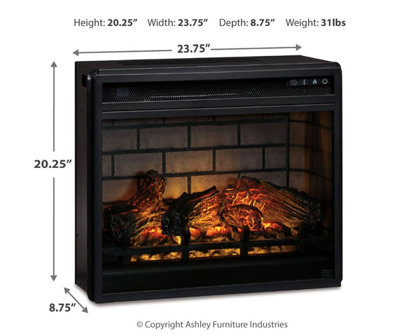Entertainment Accessories - Fireplace Insert Infrared #24''wx9''dx20''h