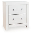 Maeling - Two Drawer Night Stand #white