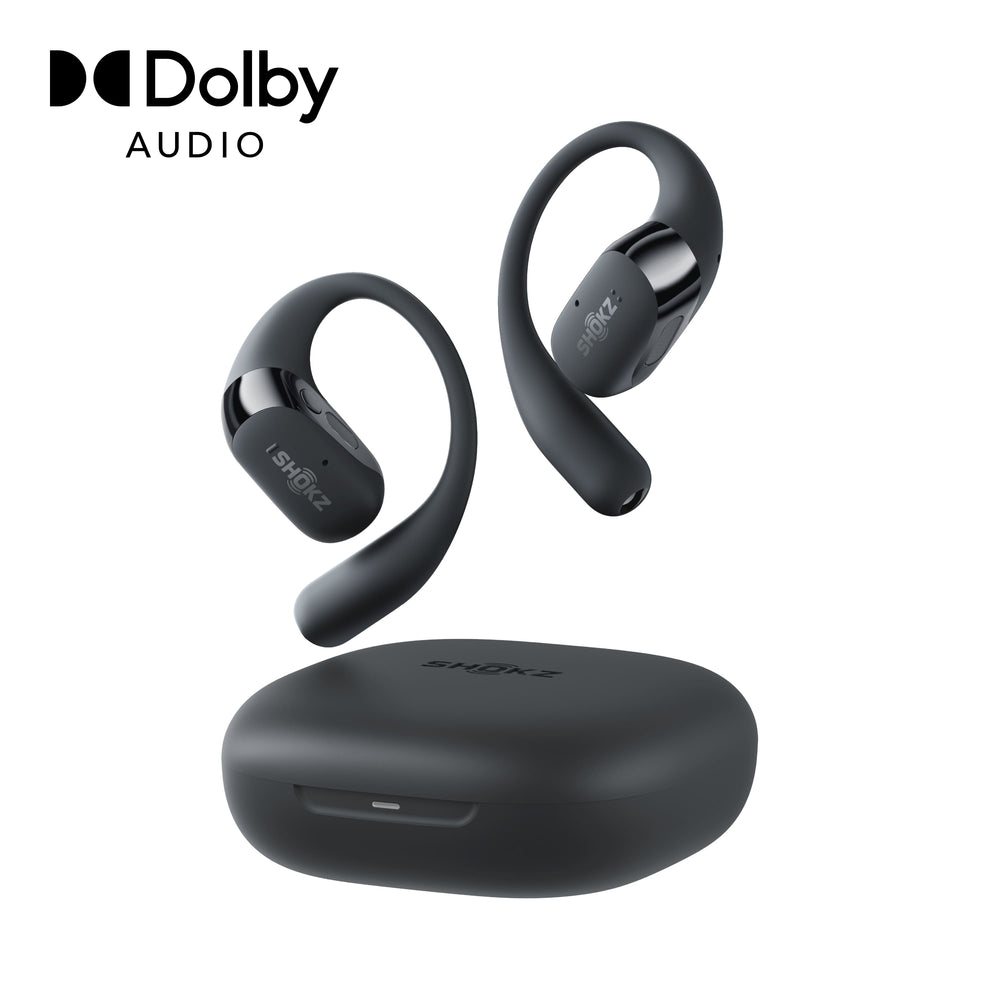 Shokz - OpenFit 2+ Open-Ear True Wireless Bluetooth Earbuds - Black