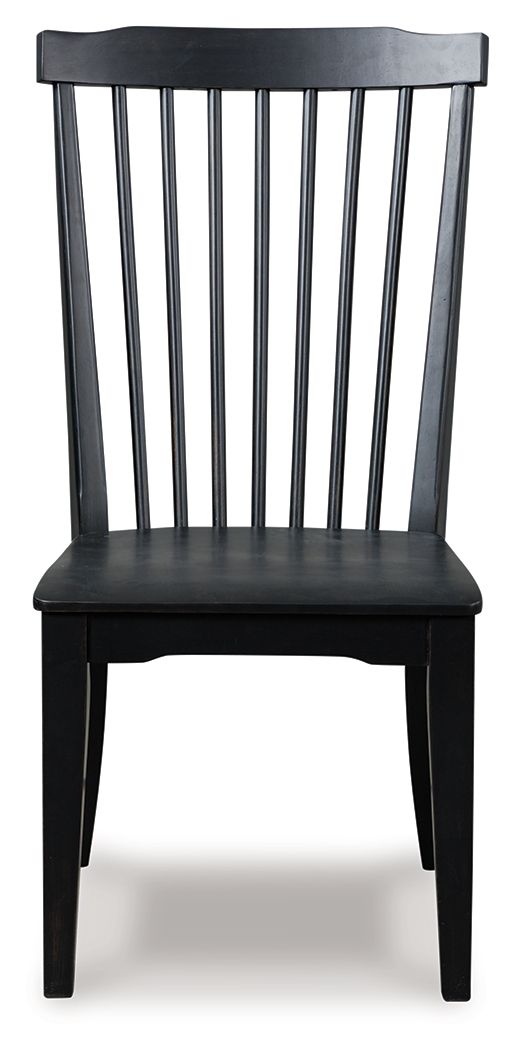 Greddinton - Dining Room Side Chair (Set of 2) #black