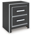 Zuraleus - Two Drawer Night Stand #black
