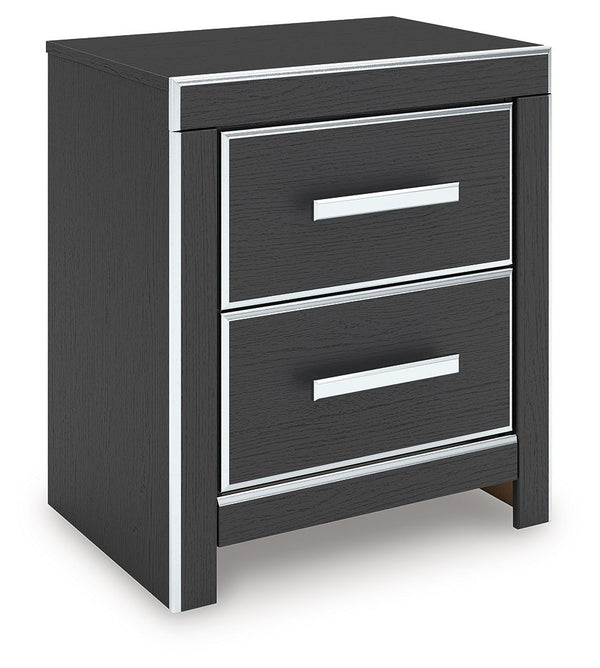 Zuraleus - Two Drawer Night Stand #black