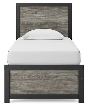 Broachmyn - Panel Bed #black #twin