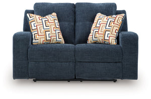 Danum - Reclining Loveseat #blue