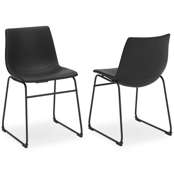 Centiar - Upholstered Side Chair #black