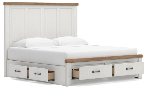 Savonport - Panel Storage Bed #king #storagefootboardand2underbedstorageunits