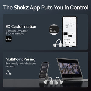 Shokz - OpenRun Pro 2 Wireless Bone Conduction Open-Ear Bluetooth Sports Headphones - Silver