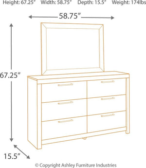 Derekson - Panel Bedroom Set #4pc.bed,dresser,mirror,chest|6pc.bed,dresser,mirror,chest,2nightstands|3pc.bed,dresser,mirror|5pc.bed,dresser,mirror,2nightstands #none|6drawers|2drawers