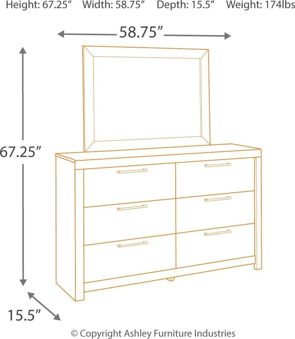 Derekson - Panel Bedroom Set #4pc.bed,dresser,mirror,chest|6pc.bed,dresser,mirror,chest,2nightstands|3pc.bed,dresser,mirror|5pc.bed,dresser,mirror,2nightstands #none|6drawers|2drawers