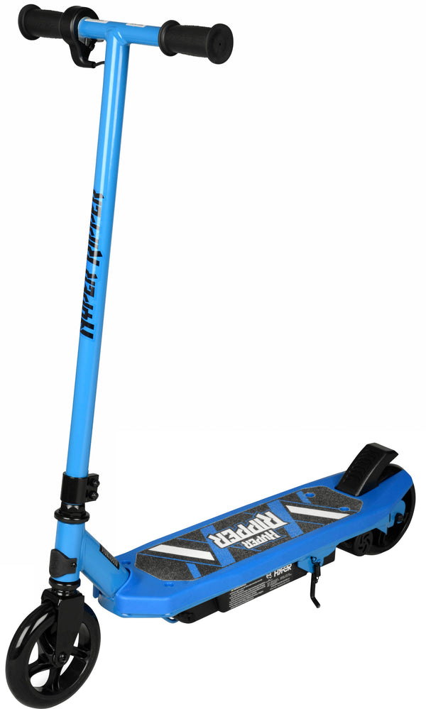 Hyper - Ripper Kids Electric Scooter with 10mph Max Speed - 6.5 Mile Range - Pressure Throttle - 120LB Weight Limit - 90W Motor - Blue