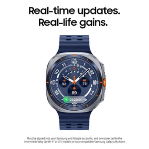 Samsung - Reloj inteligente Galaxy Watch Ultra Titanium de 47 mm con LTE - Plata titanio - (2025)
