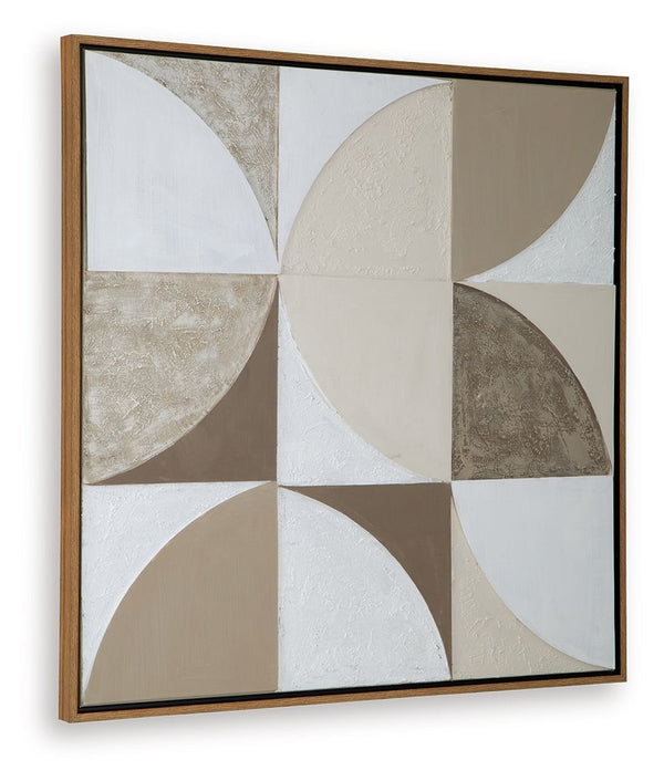 Harelman - Arte de pared - Bronceado / Greige / Blanco