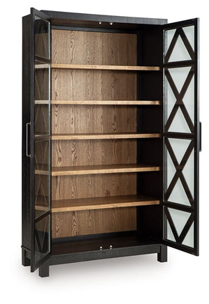 Christop - Gabinete decorativo - Negro / Marrón