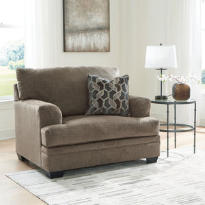 Stonemeade - Living Room Set #darkbrown #3pc.sofachaise,chairandahalf,ottoman|2pc.chairandahalf,ottoman|4pc.sofa,loveseat,chairandahalf,ottoman