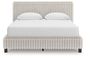Zuraleus - Upholstered Bed #white #queen