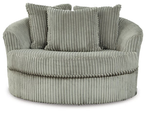 Lindyn - Oversized Swivel Accent Chair #gray